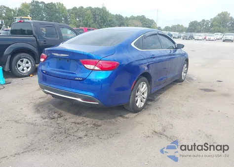 2015 Chrysler 200 Limited z USA, uszkodzony, nr VIN 1C3CCCAB1FN598394